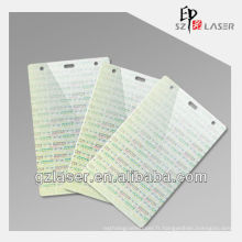 Porte-cartes en plastique transparent Hologram